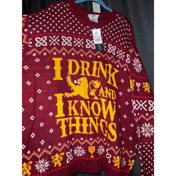 Ugly Christmas Sweater Xmas Size XXL Game Of Thrones NWT - Picture 2 of 4